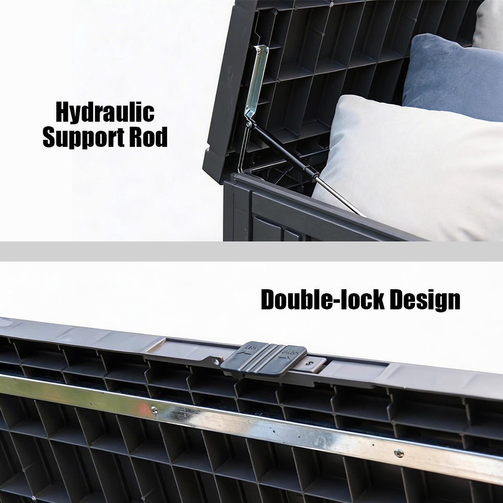 Large-capacity outdoor storage box, tool and equipment storage box