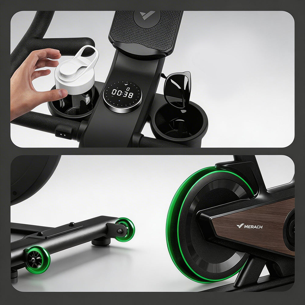 MERACH self-generating exercise bike,stationary bikes