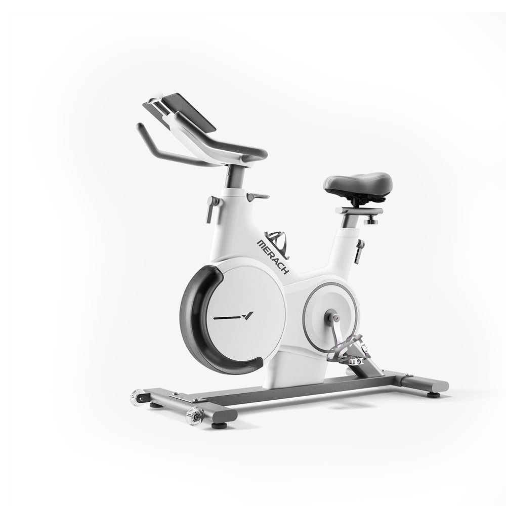 Merach white Exercise Bike,32-level resistance adjustment