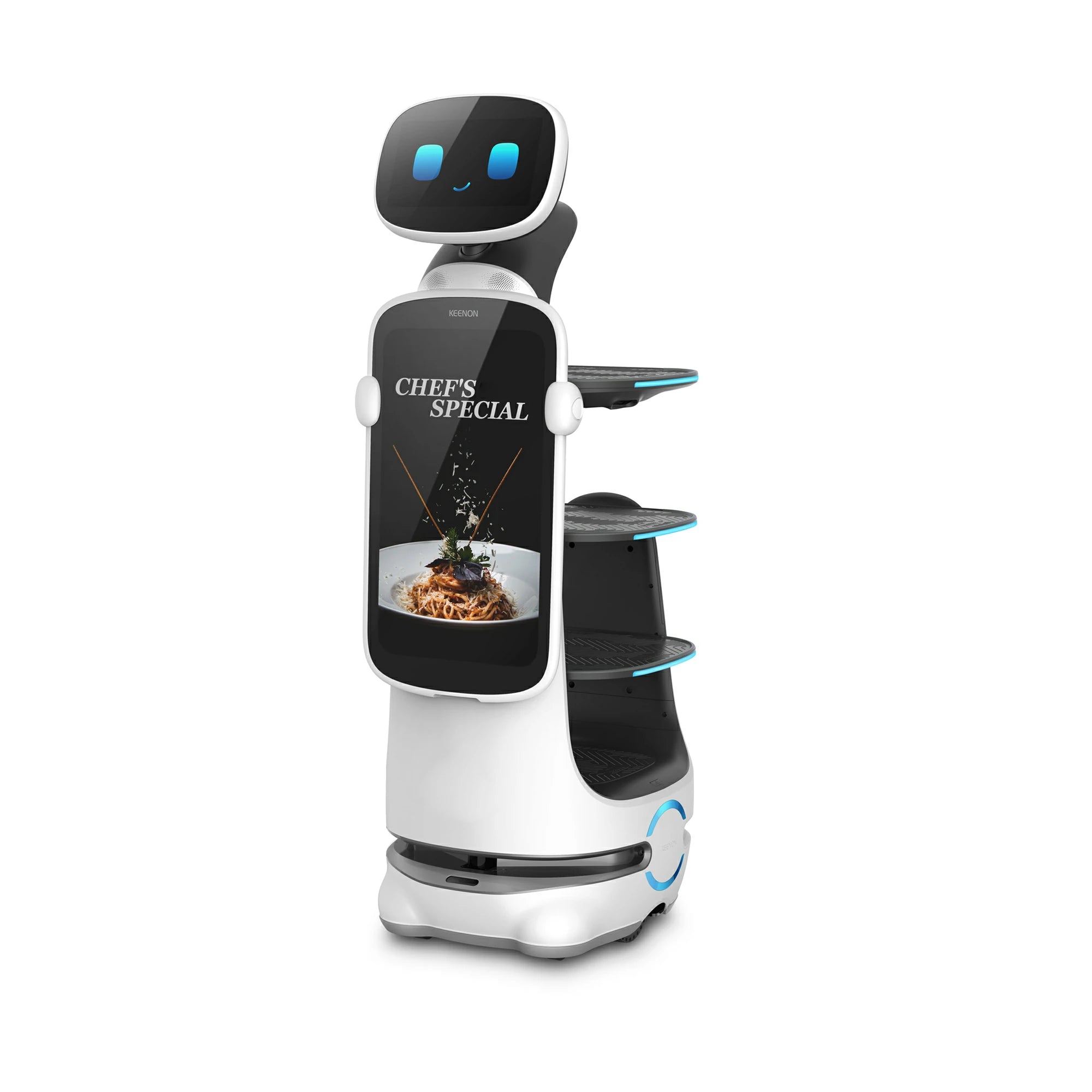 KEENON T10 Smart Delivery Robot with Screen for Dinning Room, 4-layer