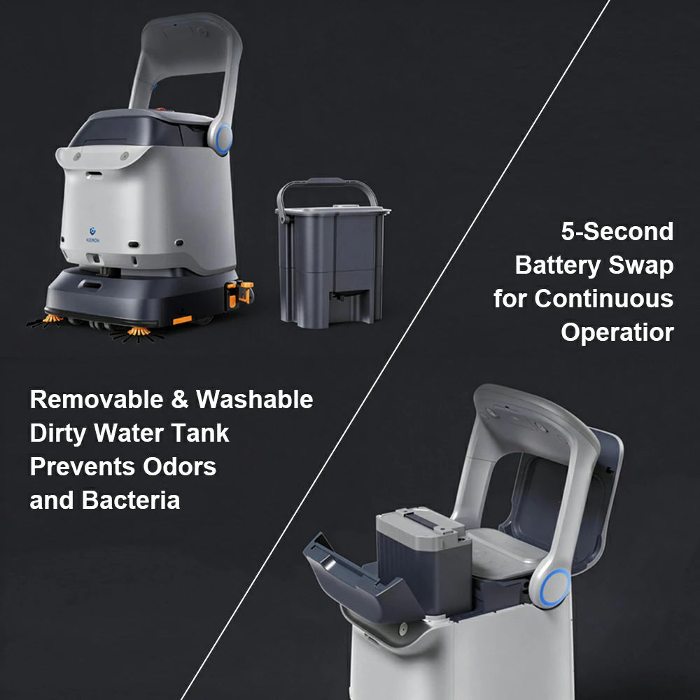 KEENON C40 Professional Robot Floor Cleaner for Small to Medium Spaces