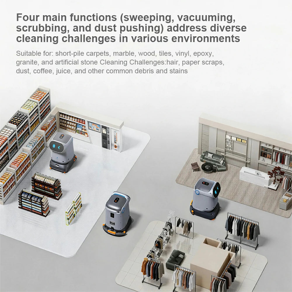 KEENON C40 Professional Robot Floor Cleaner for Small to Medium Spaces