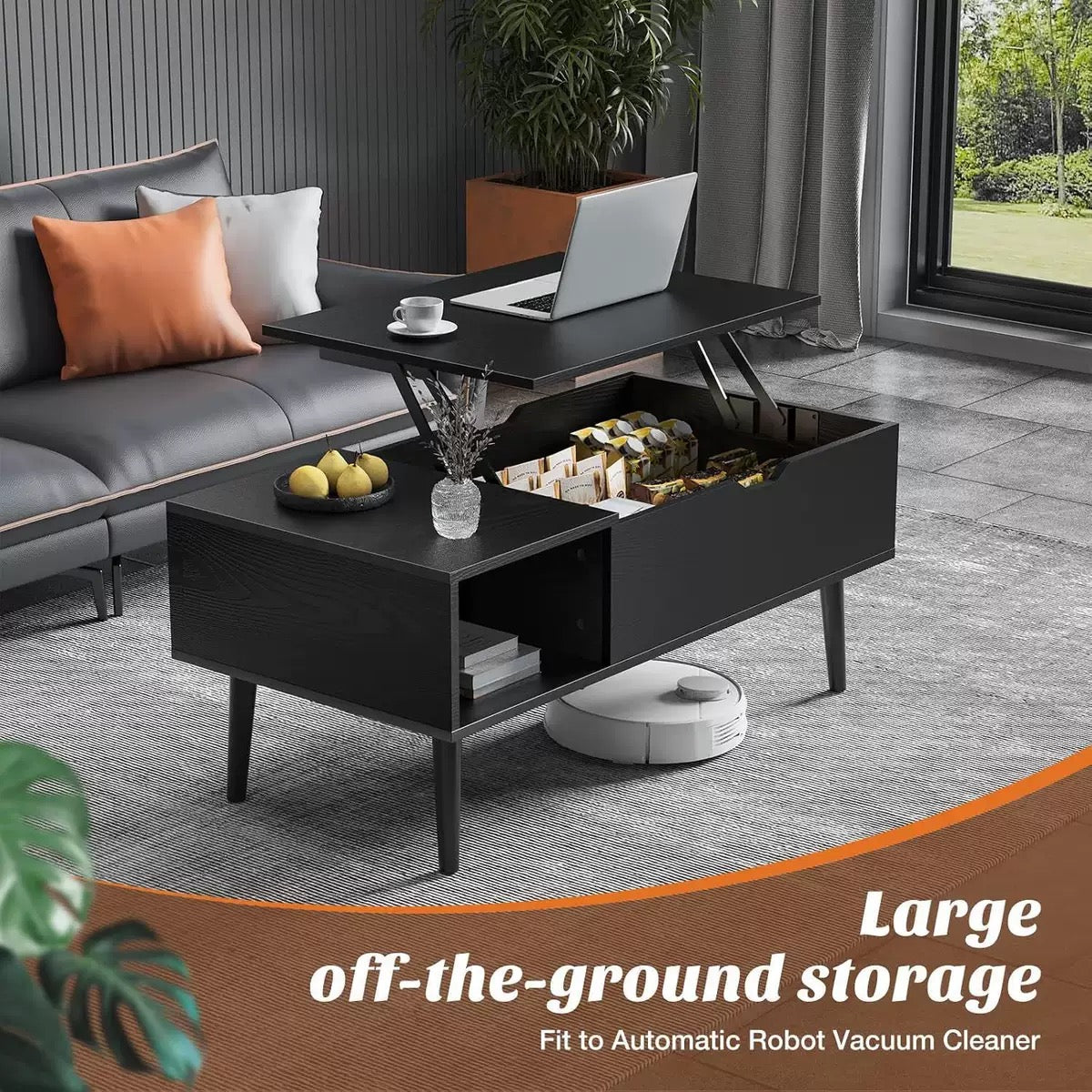 Adjustable Height Lift-top Coffee Table