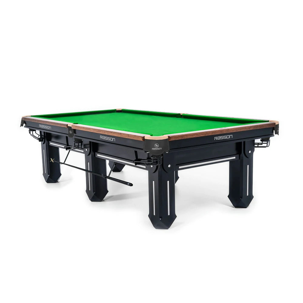 RASSON Sword II Chinese Pool Table, Slate Bed, Steel-Wood Frame, 9ft