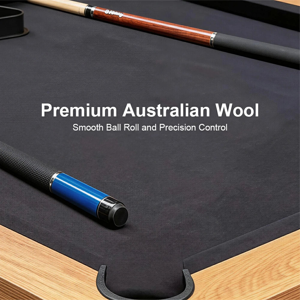 8FT Billiard Pool Table with Ball Return Full Accessories