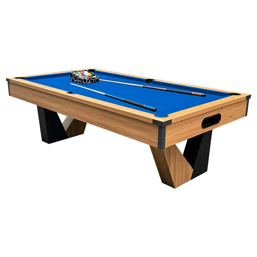 8FT Billiard Pool Table with Ball Return Full Accessories