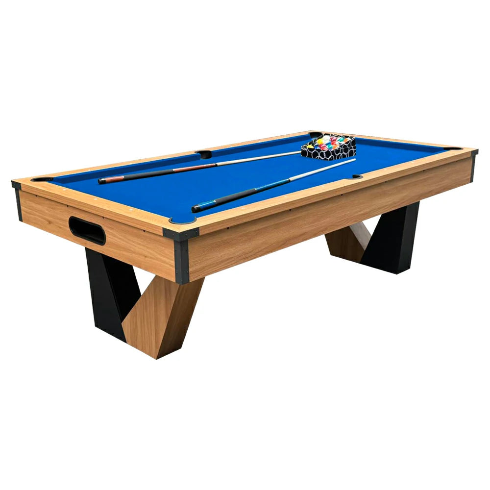 8FT Billiard Pool Table with Ball Return Full Accessories