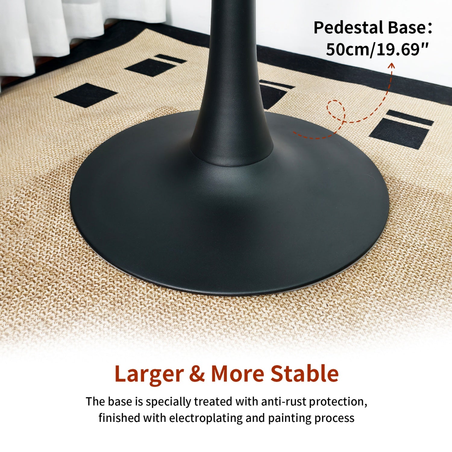 80cm Tall Leisure Round Dining Table Furniture Coffee Table 2-3 People