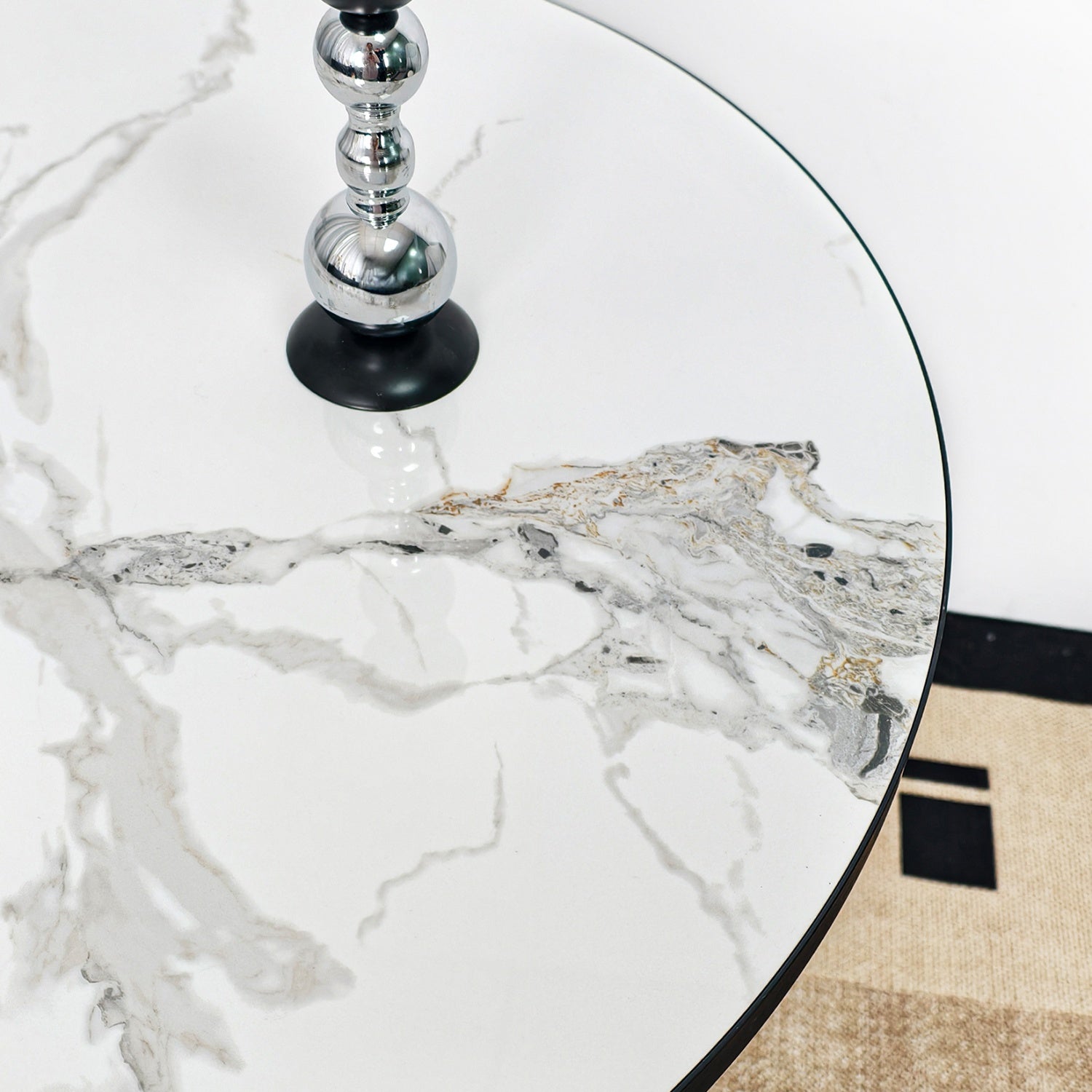 80cm Tall Leisure Round Dining Table Furniture Coffee Table 2-3 People