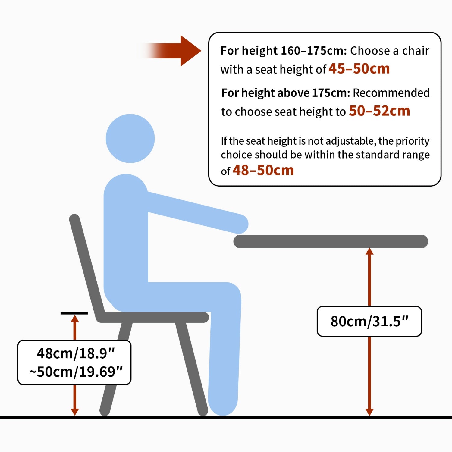 80cm Tall Leisure Round Dining Table Furniture Coffee Table 2-3 People