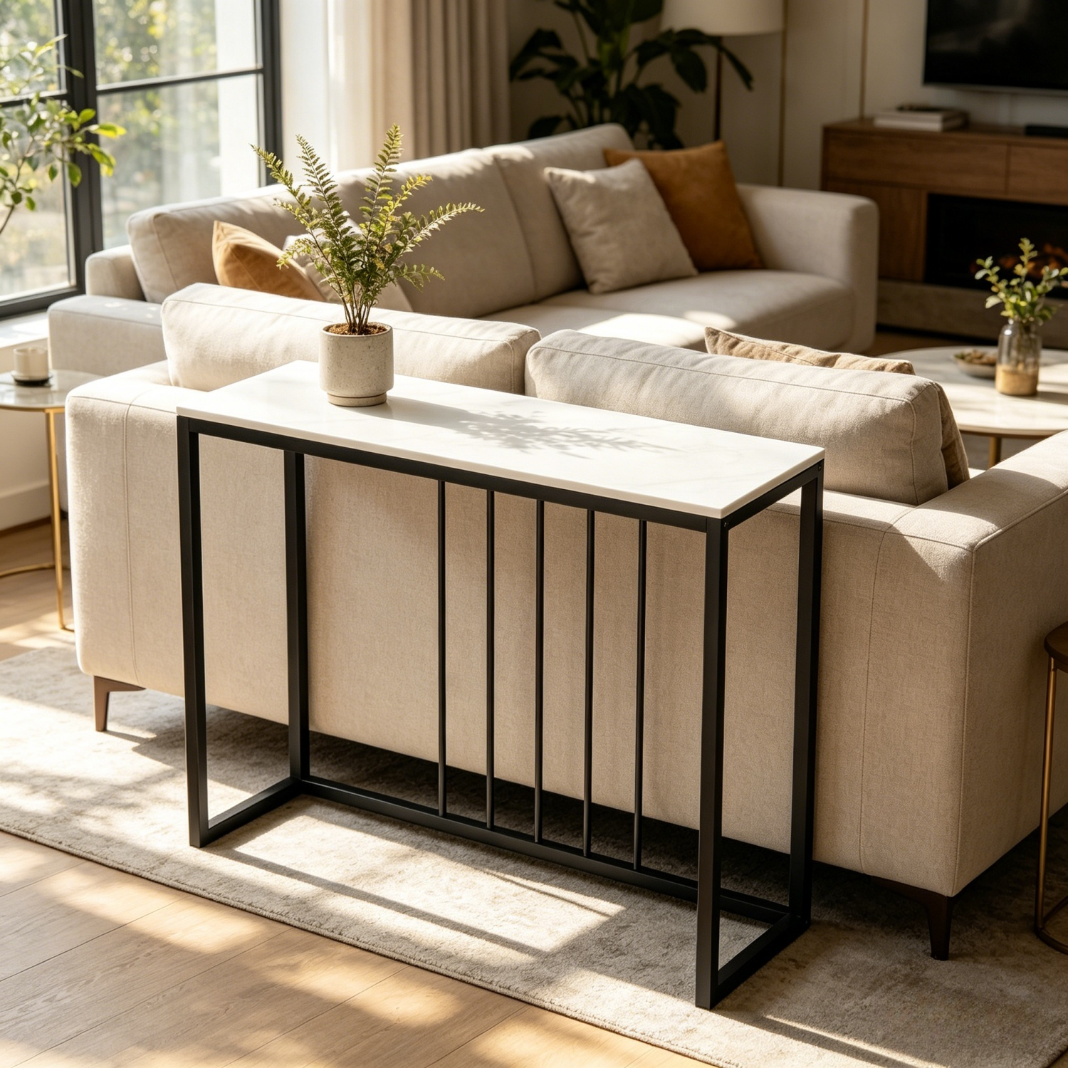 80CM Console Table for Entryway Entrance Living Room Sofa Side Table