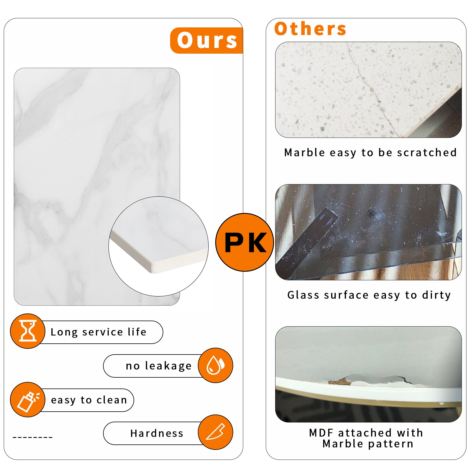 2 Tier Square Sofa End Side Table Sintered Stone Top Coffee Table