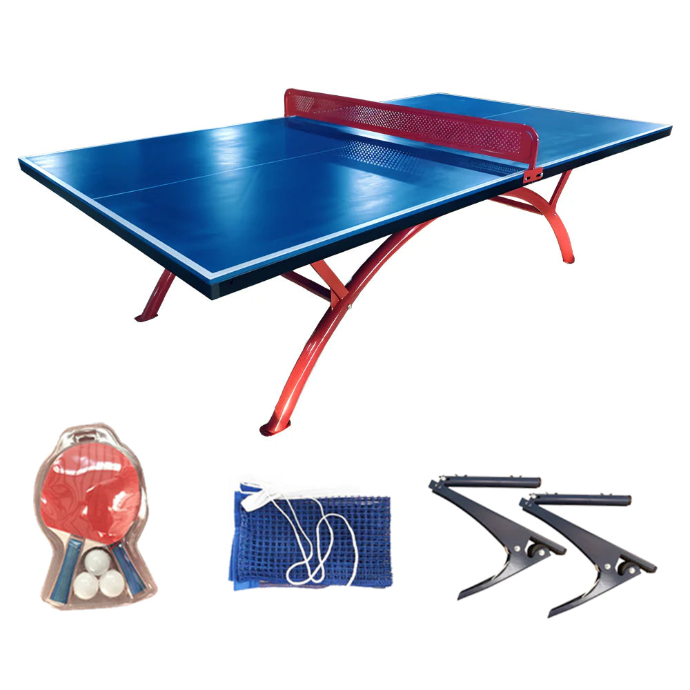 Eeeza Rainbow Table Tennis Table with Full Accessories for Outdoor