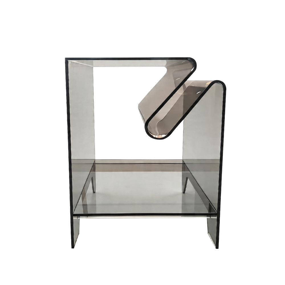 Acrylic Side Table,Bedside Table Nightstand for Bedroom Living Room