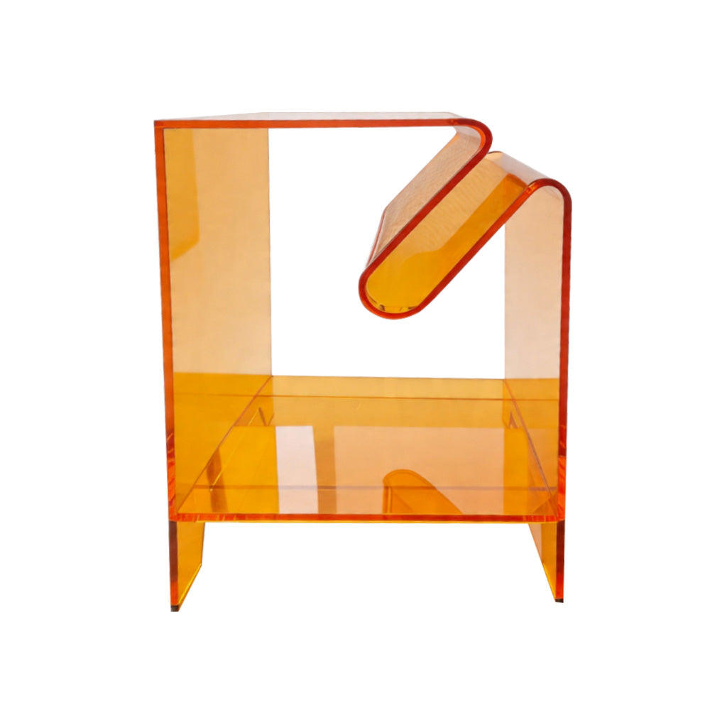 Acrylic Side Table,Bedside Table Nightstand for Bedroom Living Room