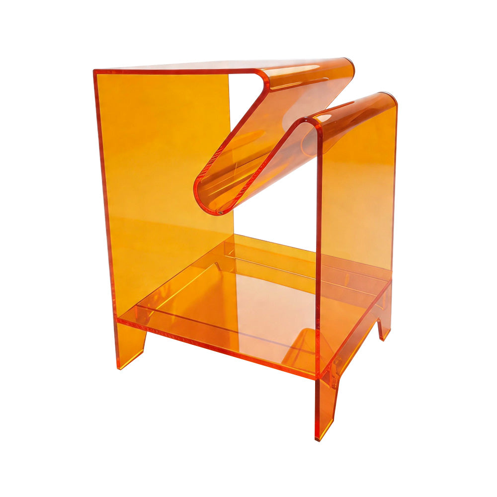 Acrylic Side Table,Bedside Table Nightstand for Bedroom Living Room