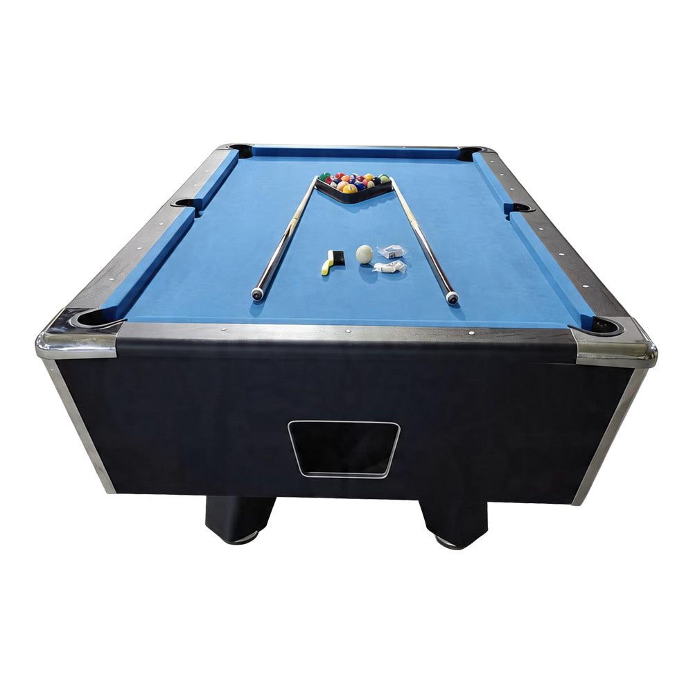 Coin-Operated Billiard Table, Complete with all Accessories, 7FT