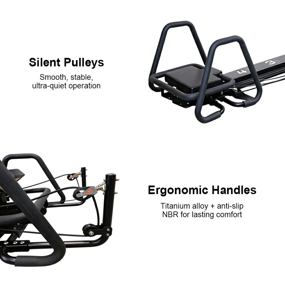 Eeeza Mini Supermodel Adjustable Pilates Reformer with Wall-Mount