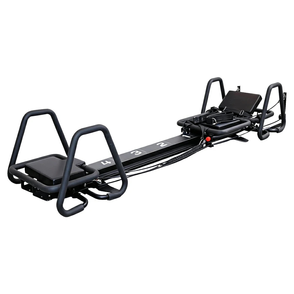 Eeeza Mini Supermodel Adjustable Pilates Reformer with Wall-Mount