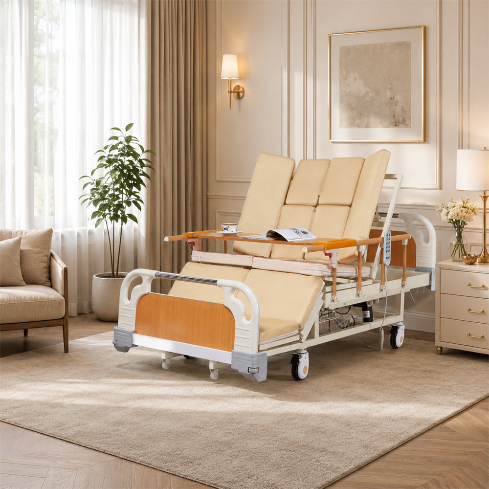 Adjustable Electric Bed for Senior with Nursing Mattress