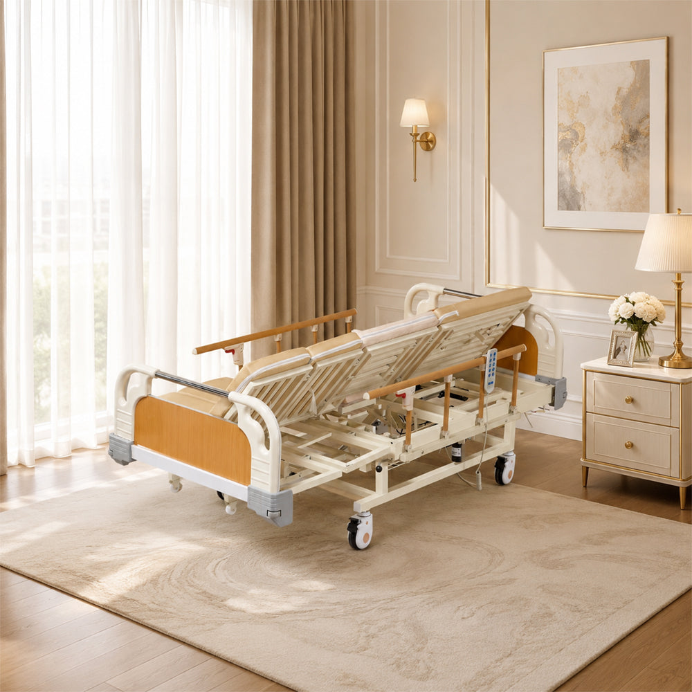 Adjustable Electric Bed for Senior with Nursing Mattress