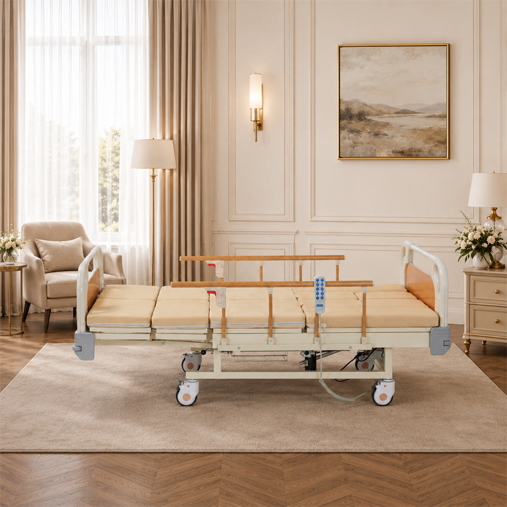 Adjustable Electric Bed for Senior with Nursing Mattress
