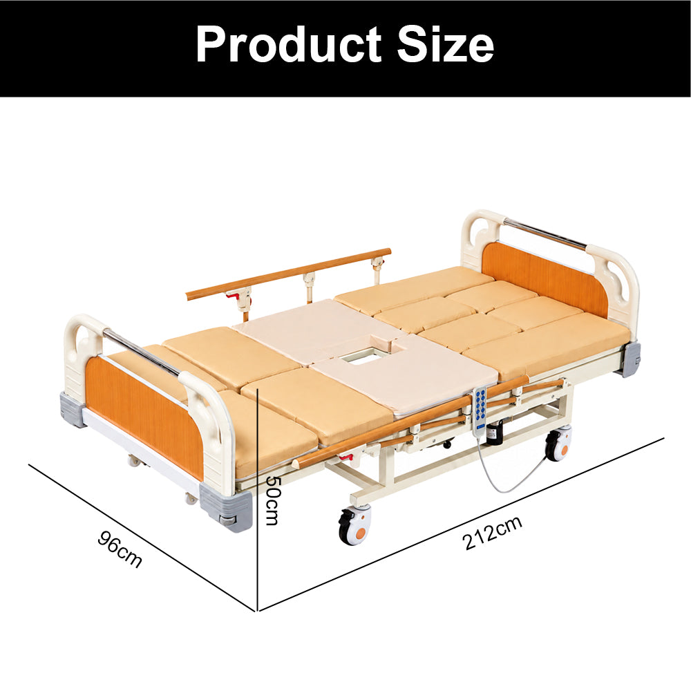 Adjustable Electric Bed for Senior with Nursing Mattress