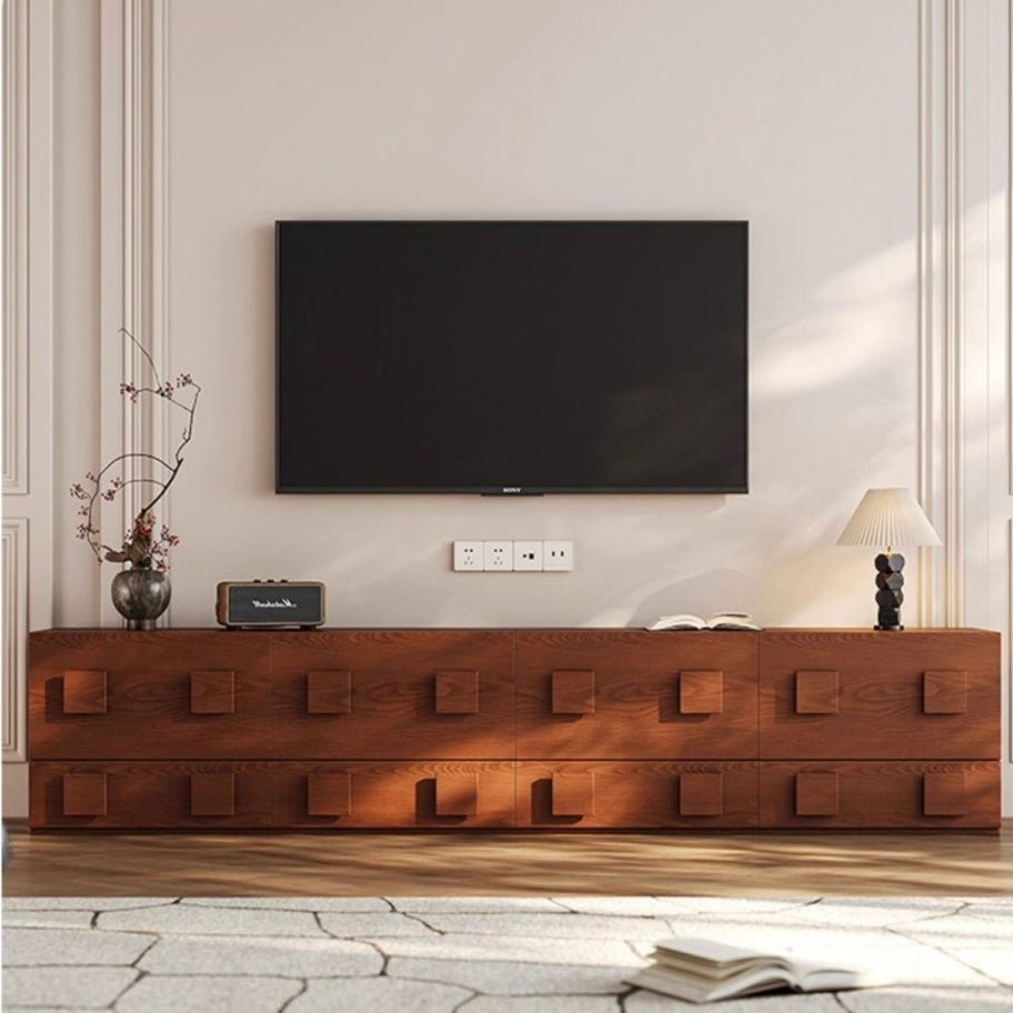 Mid-Century Modular Dresser and Nightstand with 2-Drawer, Wood