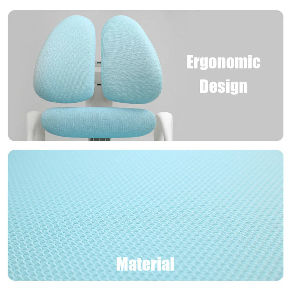 Eeeza Kids Ergonomic Study Chair with Dual-Back Support, SGS Certified