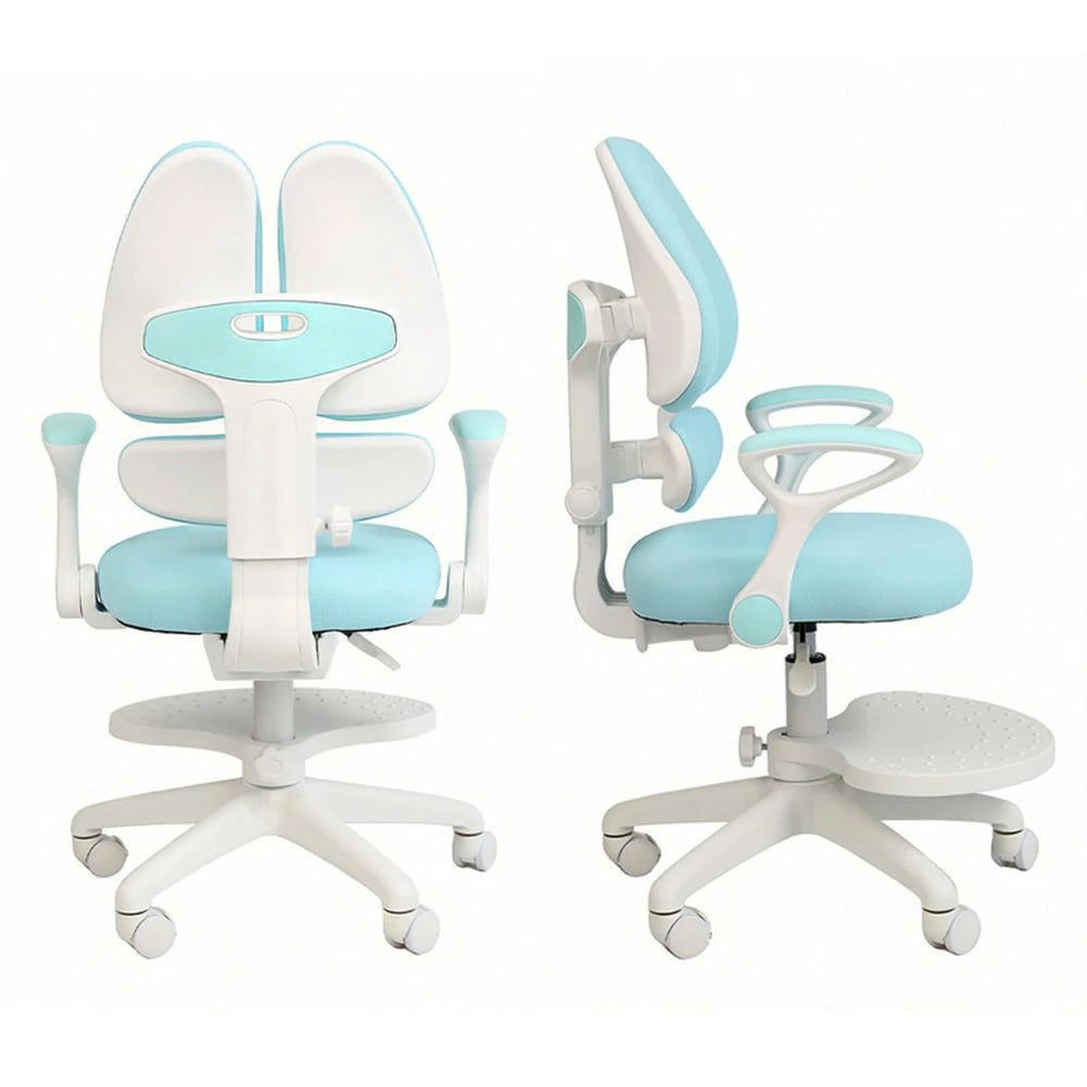 Eeeza Kids Ergonomic Study Chair with Dual-Back Support, SGS Certified