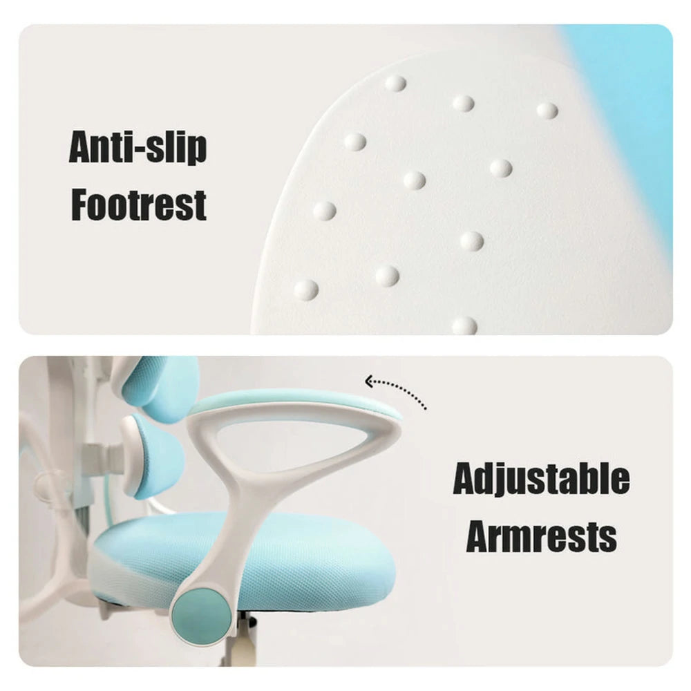 Eeeza Kids Ergonomic Study Chair with Dual-Back Support, SGS Certified