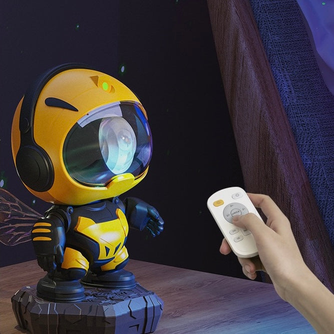 Bee Warrior Starry Sky Projector with Bluetooth Speaker and Lamp
