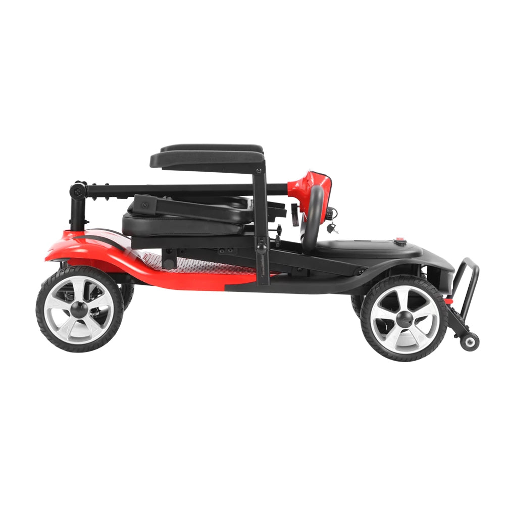 Eeeza MS210 Lightweight Folding Mobility Scooter, 180W, 24V 10.4Ah