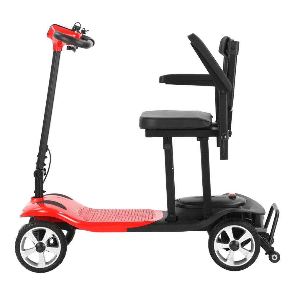 Eeeza MS210 Lightweight Folding Mobility Scooter, 180W, 24V 10.4Ah