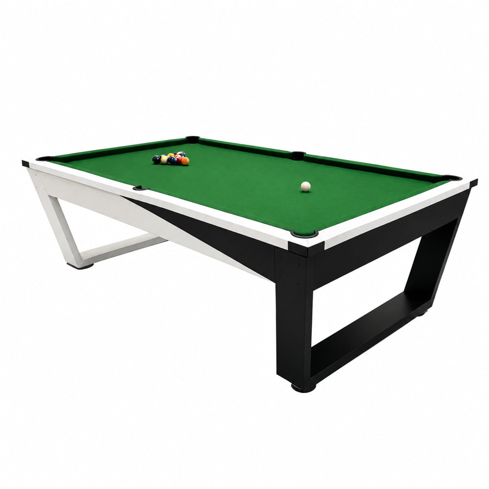 Pool Table with Marble Slate, Iron Legs and Complete Accessories, 8ft