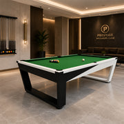 Pool Table with Marble Slate, Iron Legs and Complete Accessories, 8ft