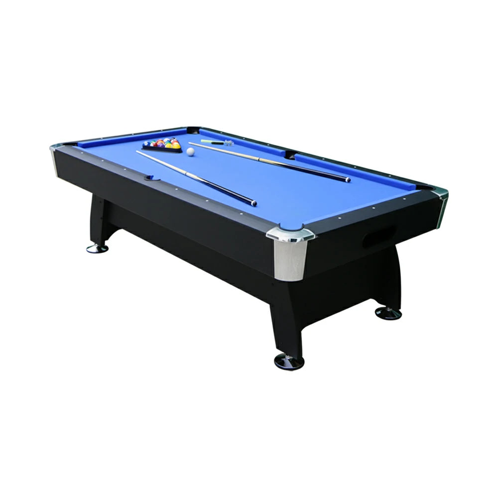 Billiard Table with Velvet tablecloth and Accessories, 7Ft, Blue