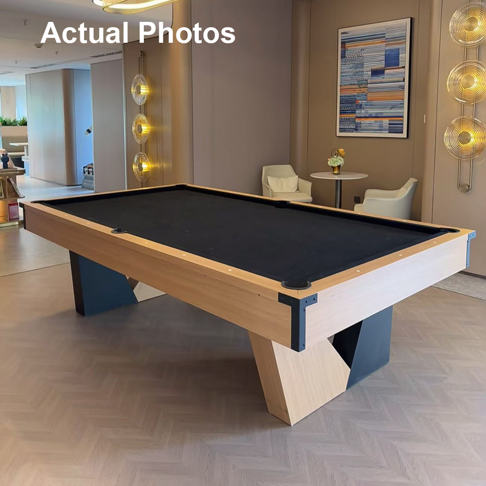Pool Table with Ball Return and Wool Cloth, Full Accessories, 7ft