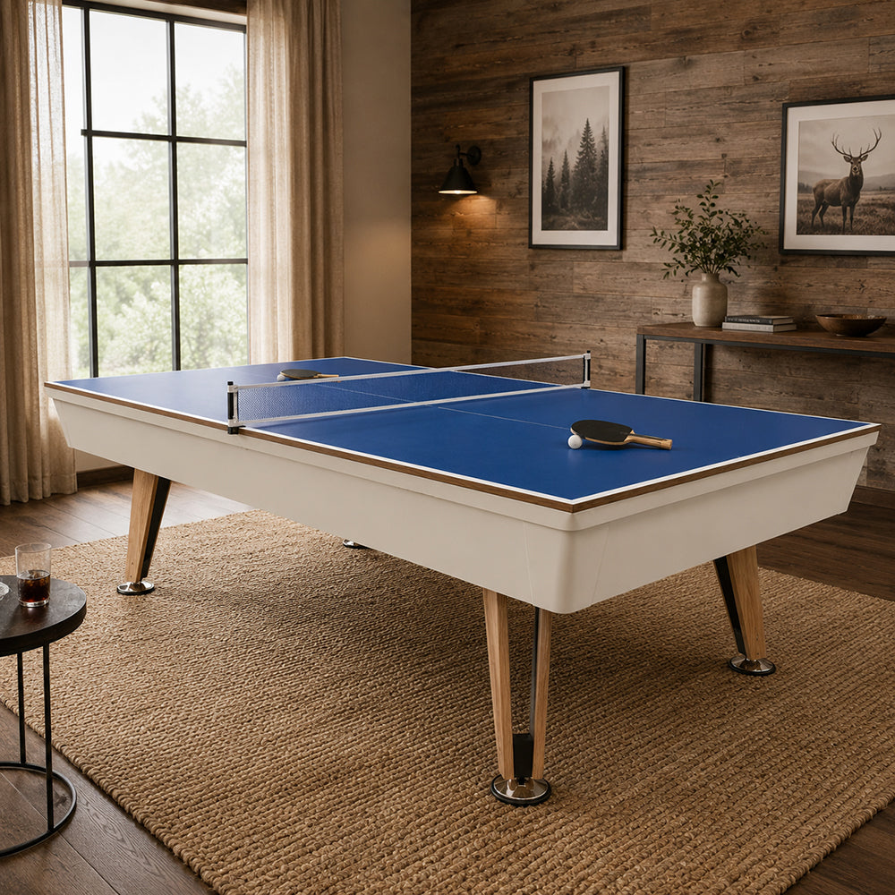 7FT Solid Wood Legs Billiard Pool Table with Full Accessories