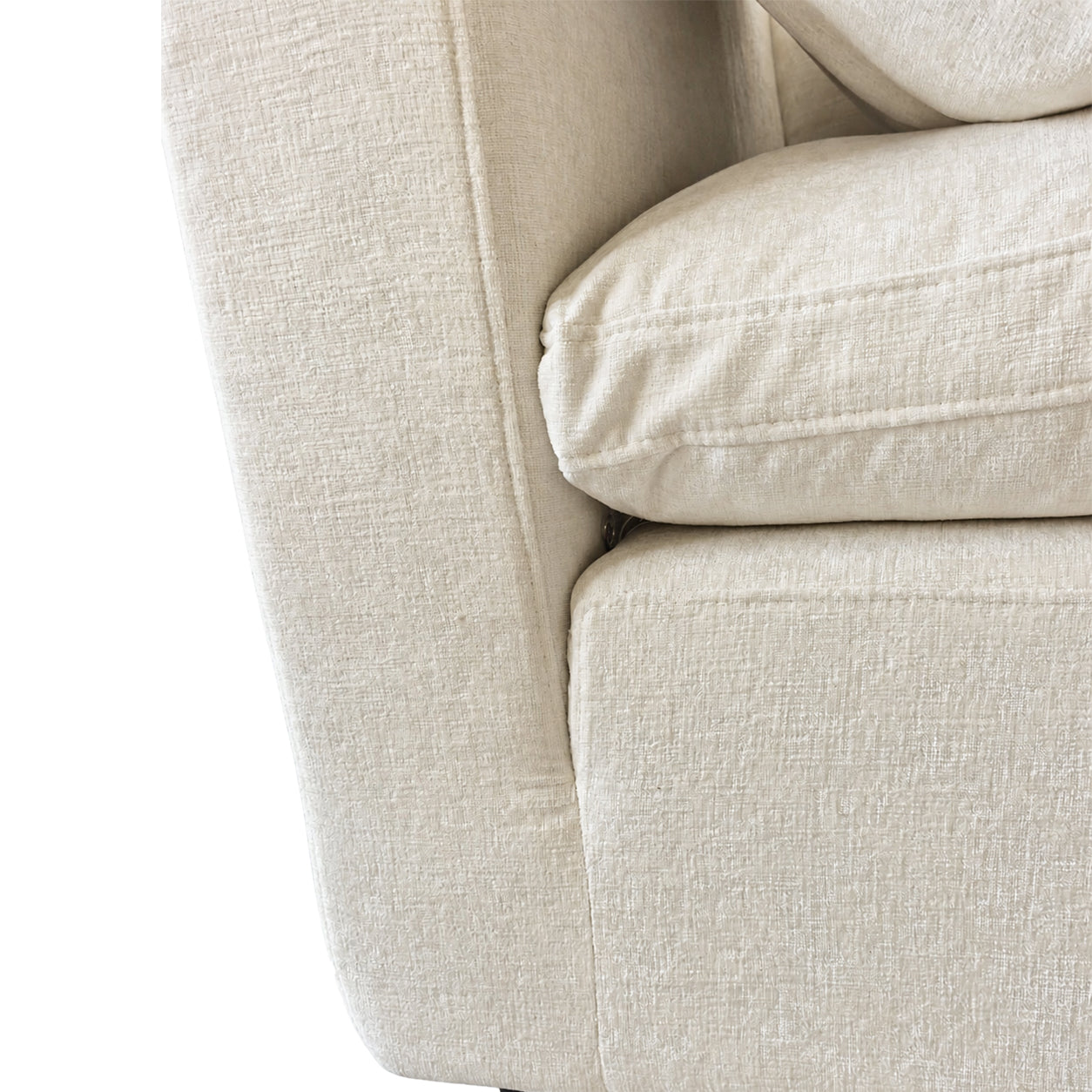 Oversized Modular Sectional Sofa with Movable Ottoman