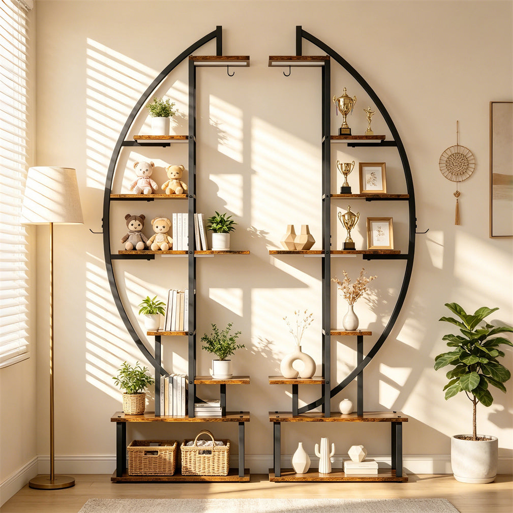 Eeeza Indoor Plant Stand with Full Spectrum Grow Lights, Black