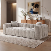 Eeeza Marshmallow Cloud Compression Sofa with 2 Cushions, 4-seater