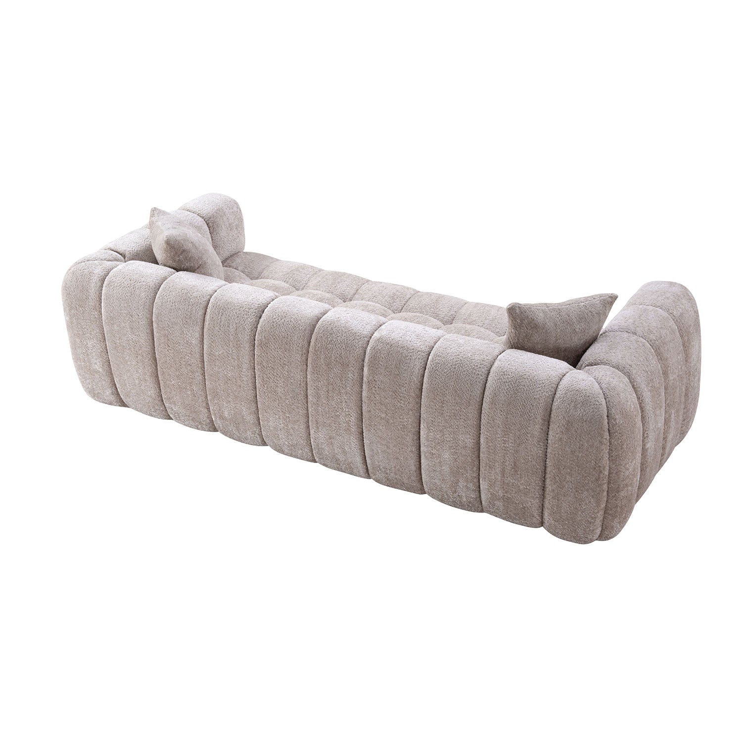 Eeeza Marshmallow Cloud Compression Sofa with 2 Cushions, 4-seater