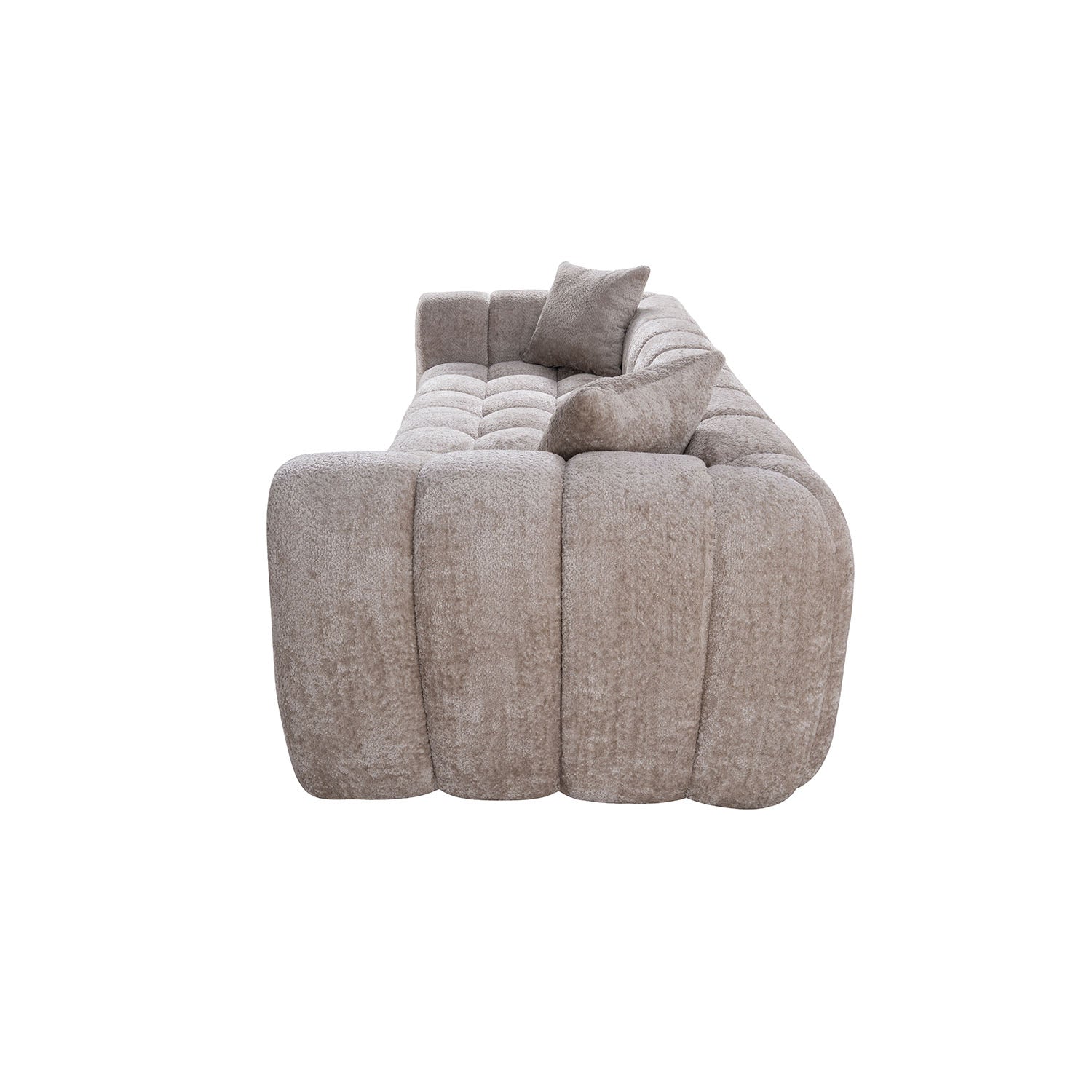 Eeeza Marshmallow Cloud Compression Sofa with 2 Cushions, 4-seater