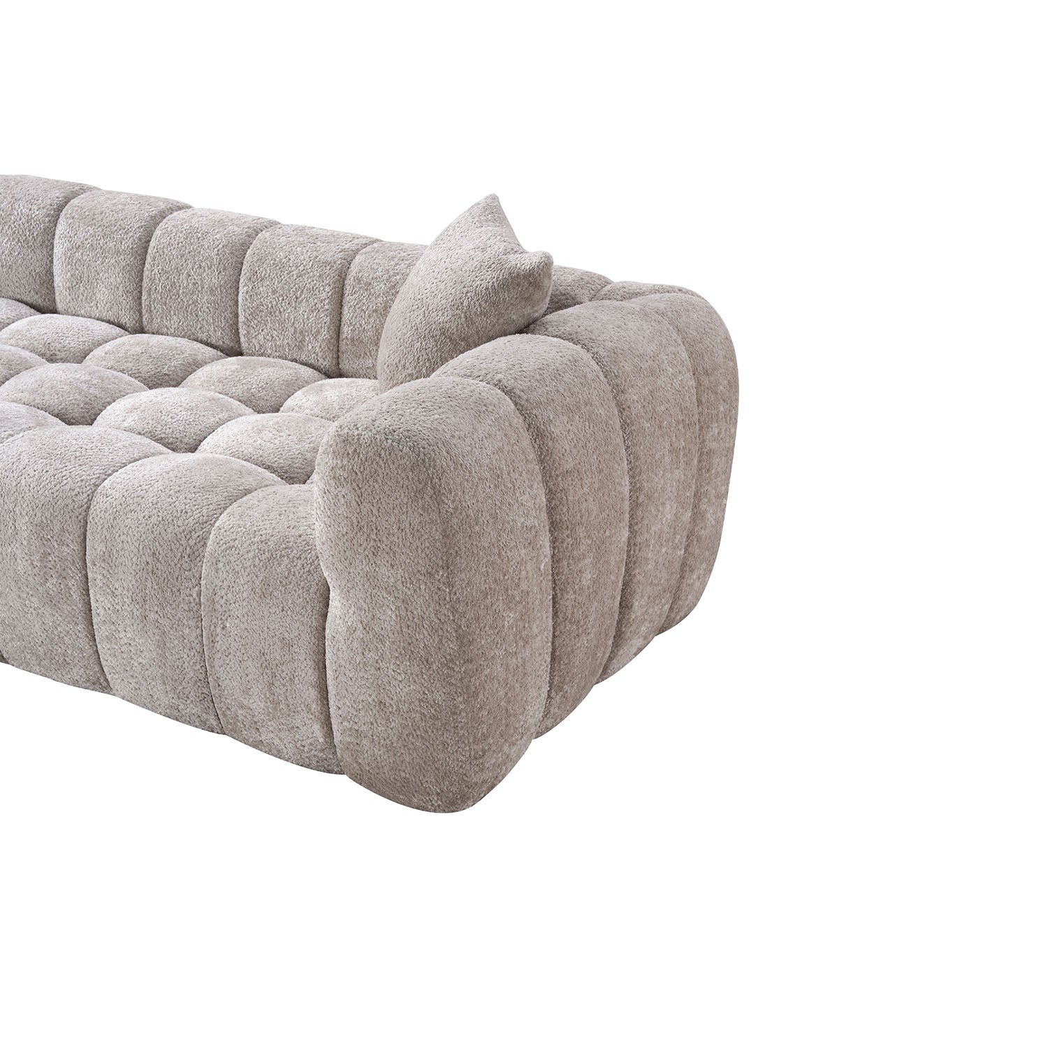 Eeeza Marshmallow Cloud Compression Sofa with 2 Cushions, 4-seater