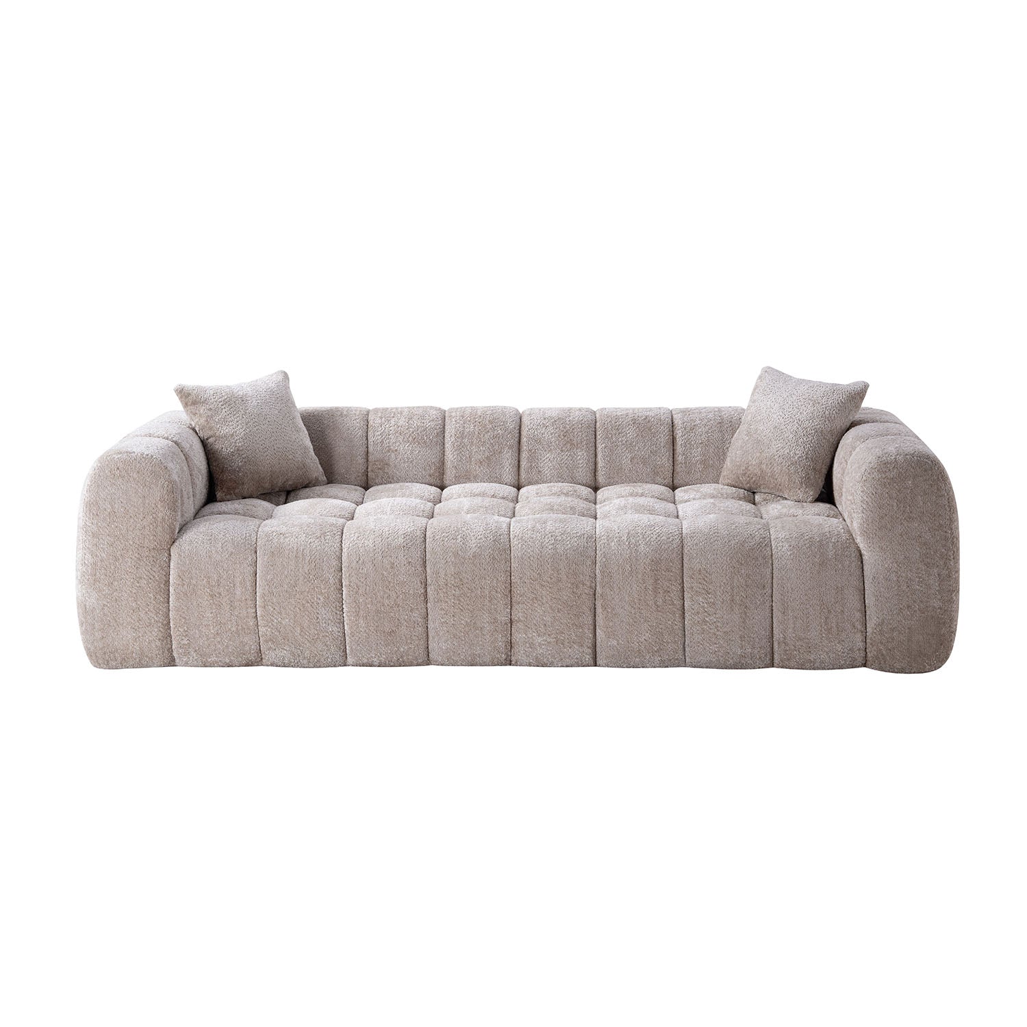 Eeeza Marshmallow Cloud Compression Sofa with 2 Cushions, 4-seater