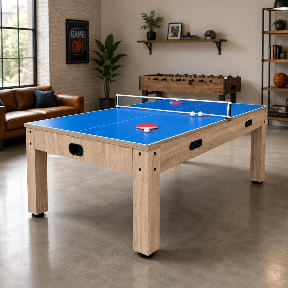 Eeeza 4-in-1 Multi-functional Game Table with Full Accessories, 7ft