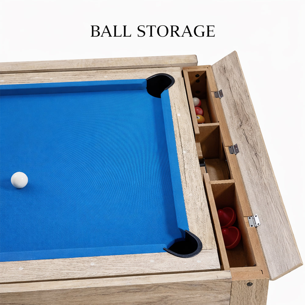 Eeeza 4-in-1 Multi-functional Game Table with Full Accessories, 7ft