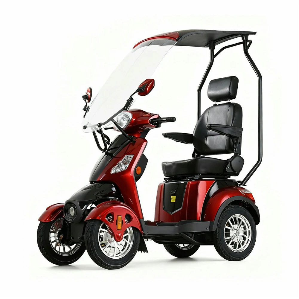 Eeeza B03B Mobility Scooter with Canopy & Windshield, 500W 60V20Ah