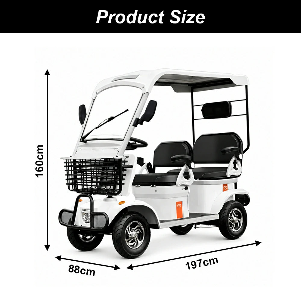 Eeeza E60 Electric Mobility Scooter with Long-Range, 650W 60V 20Ah